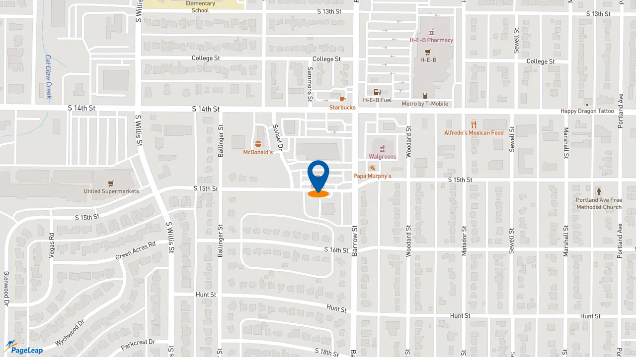 https://pageleap.com map showing location of Sonic Drive-In in Abilene.