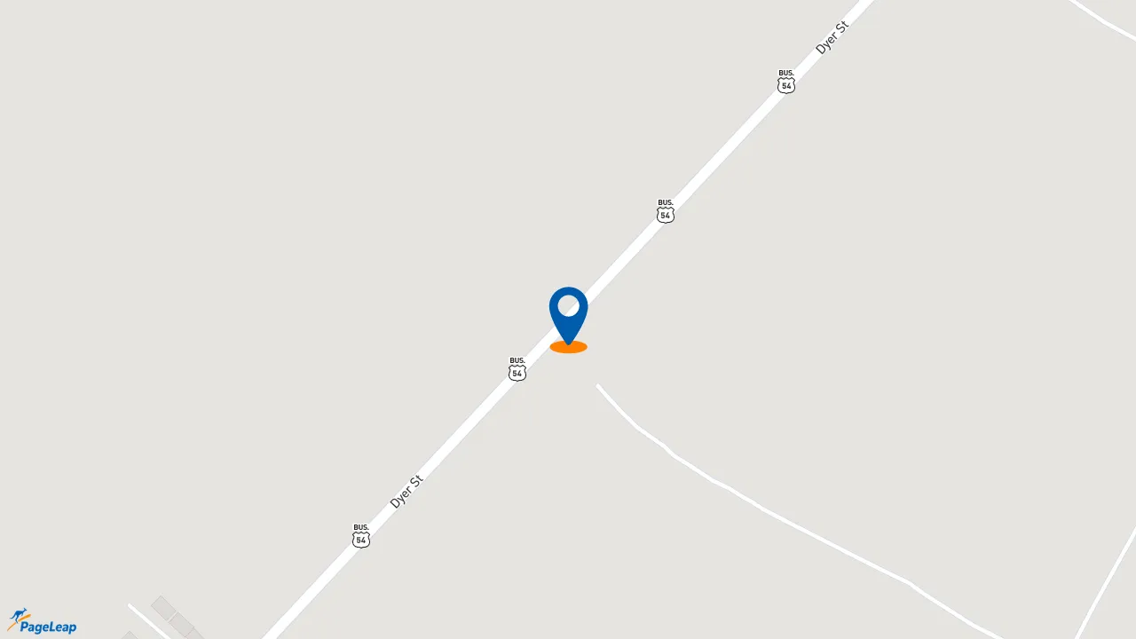 https://pageleap.com map showing location of Sonic Drive-In in El Paso.