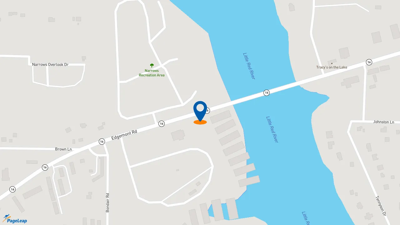 https://pageleap.com map showing location of Sonic Drive-In in Greers Ferry.