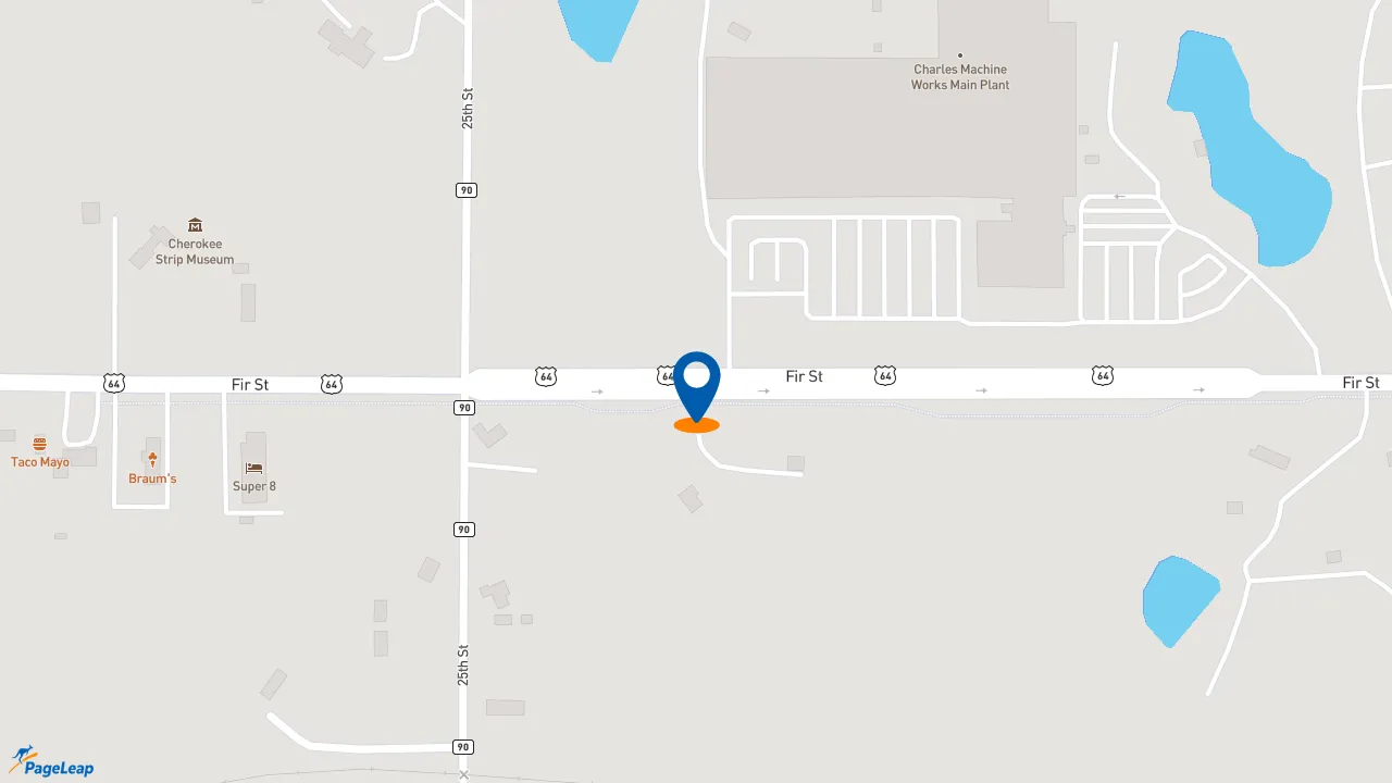 https://pageleap.com map showing location of Sonic Drive-In in Perry.