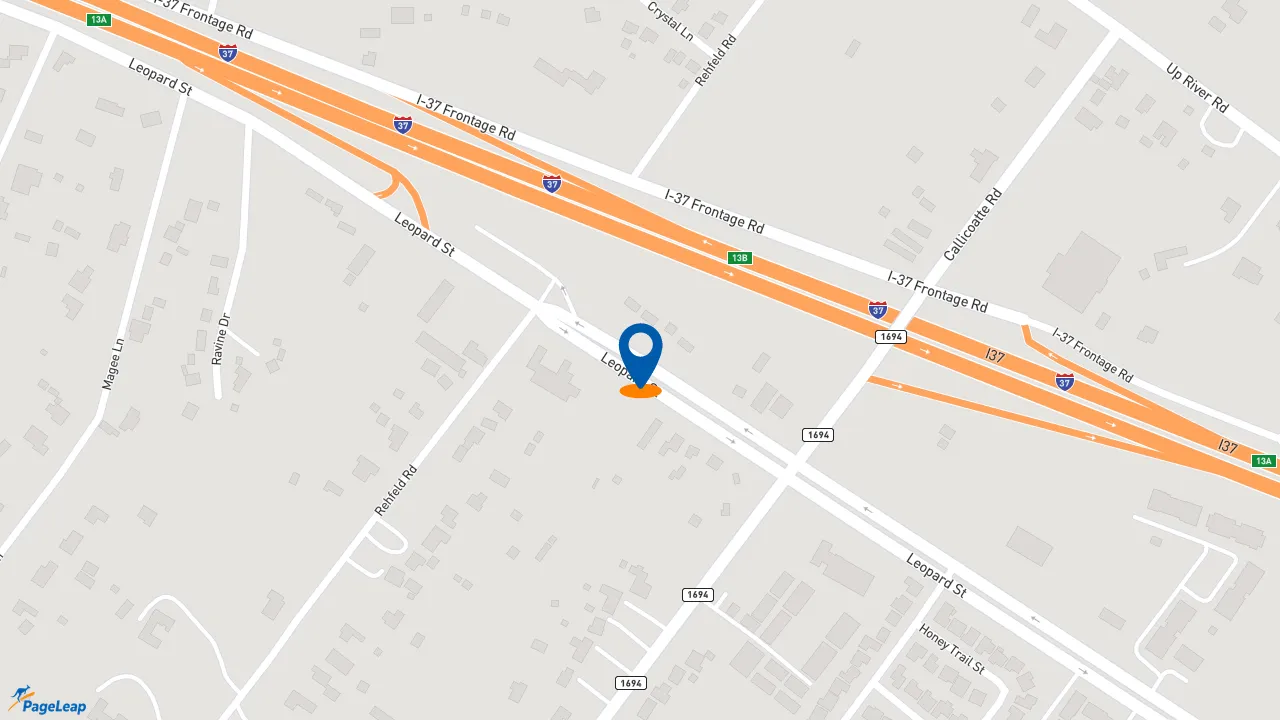 https://pageleap.com map showing location of Sonic Drive-In in Corpus Christi.
