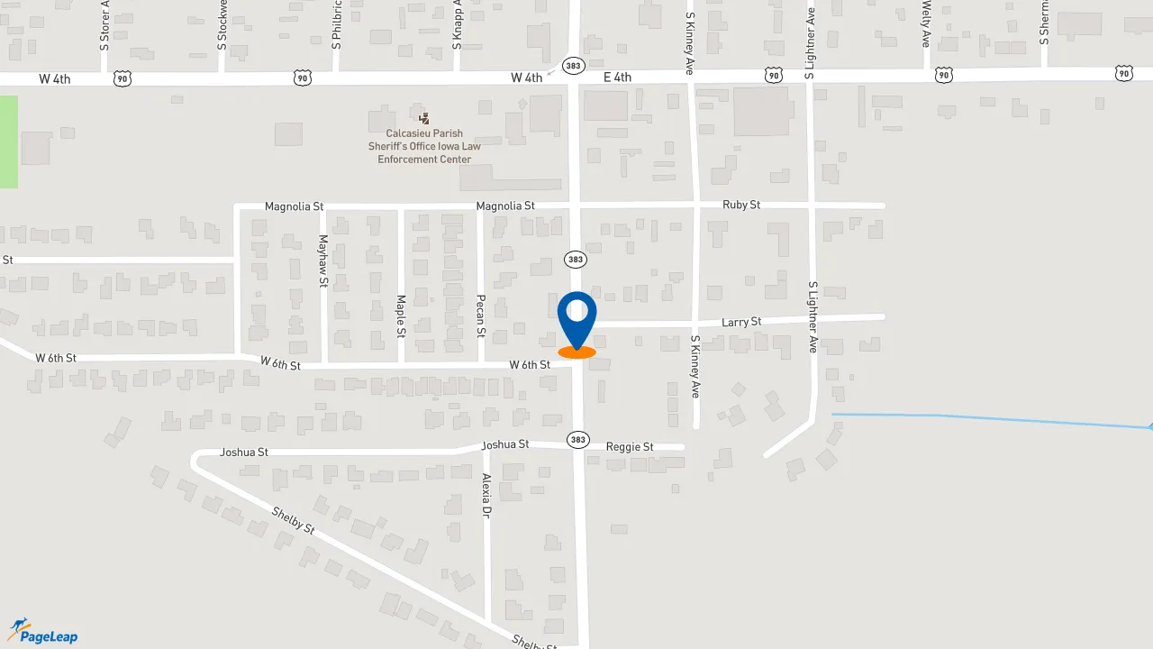 https://pageleap.com map showing location of Sonic Drive-In in Iowa.
