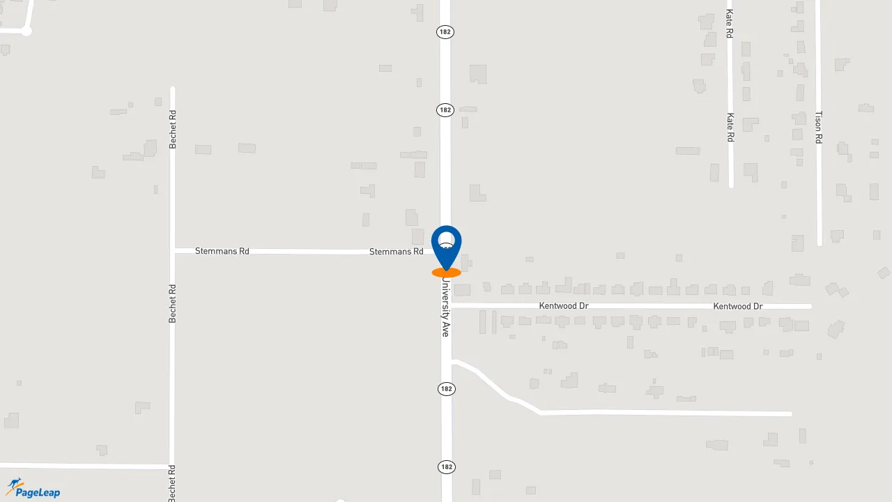 https://pageleap.com map showing location of Sonic Drive-In in Carencro.
