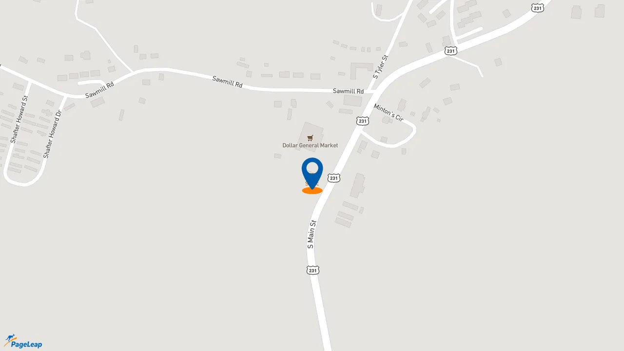 https://pageleap.com map showing location of Sonic Drive-In in Jay.