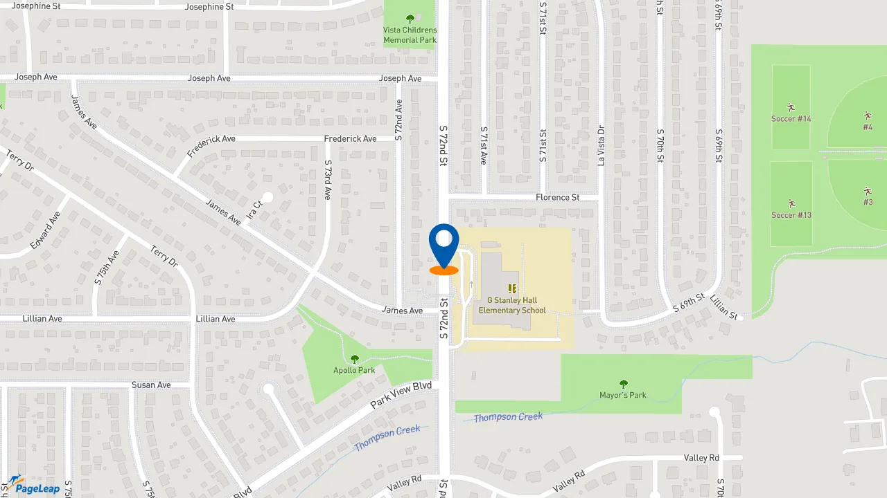 https://pageleap.com map showing location of Sonic Drive-In in La Vista.