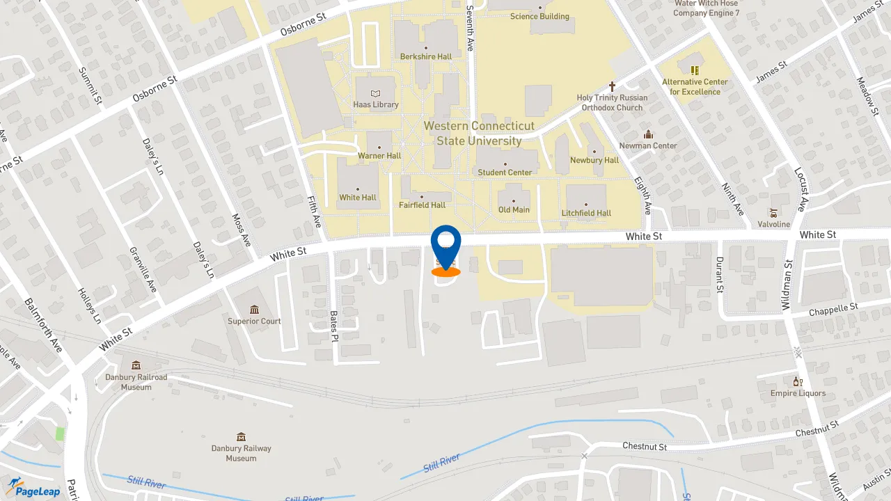 https://pageleap.com map showing location of Sonic Drive-In in Danbury.