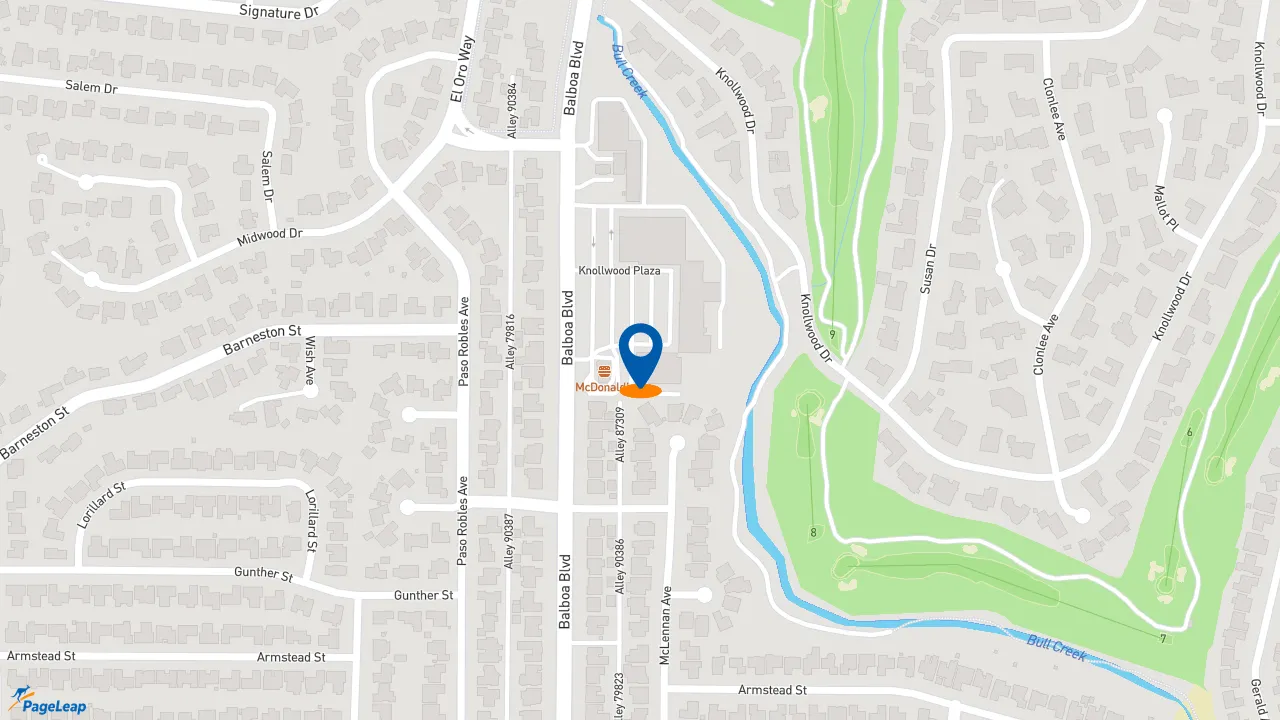 https://pageleap.com map showing location of Starbucks in Los Angeles.