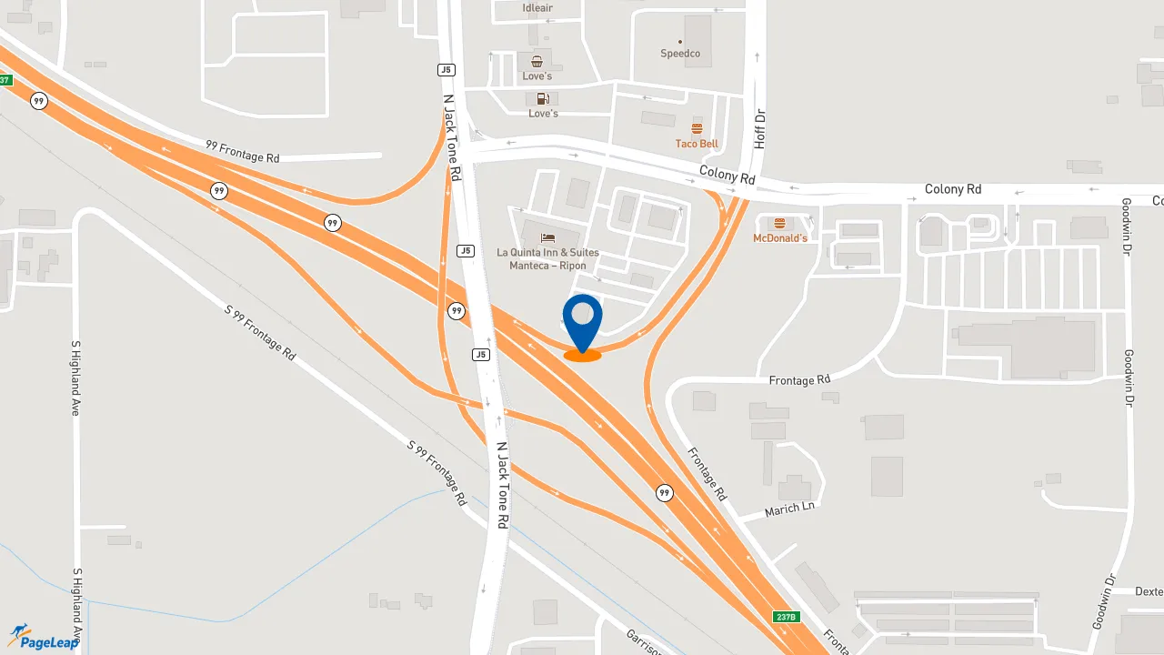 https://pageleap.com map showing location of Starbucks in Ripon.