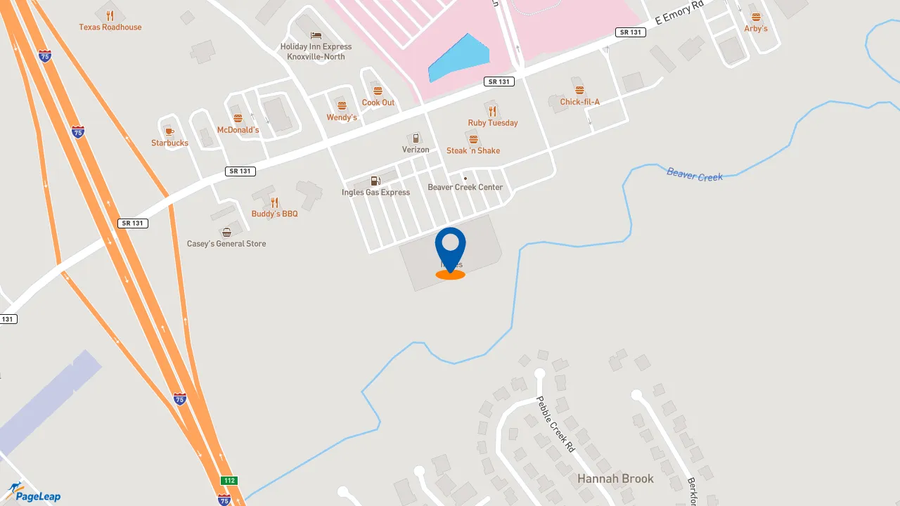 https://pageleap.com map showing location of Starbucks in Powell.