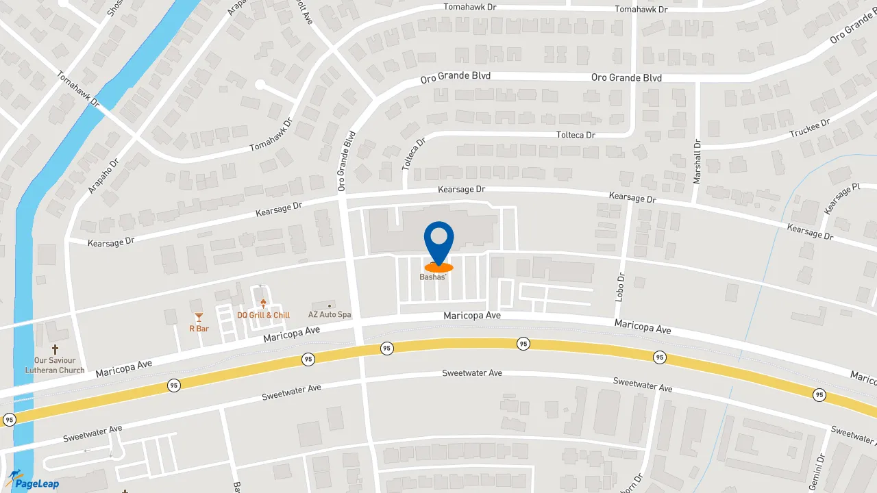 https://pageleap.com map showing location of Starbucks in Lake Havasu City.