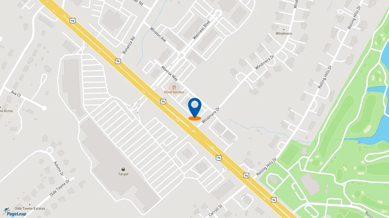 https://pageleap.com map showing location of Starbucks in Monroe.