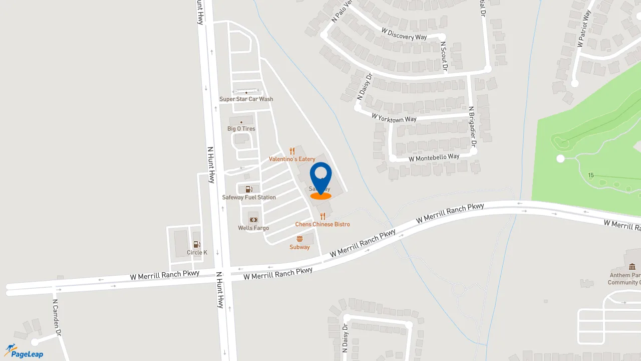 https://pageleap.com map showing location of Starbucks in Florence.