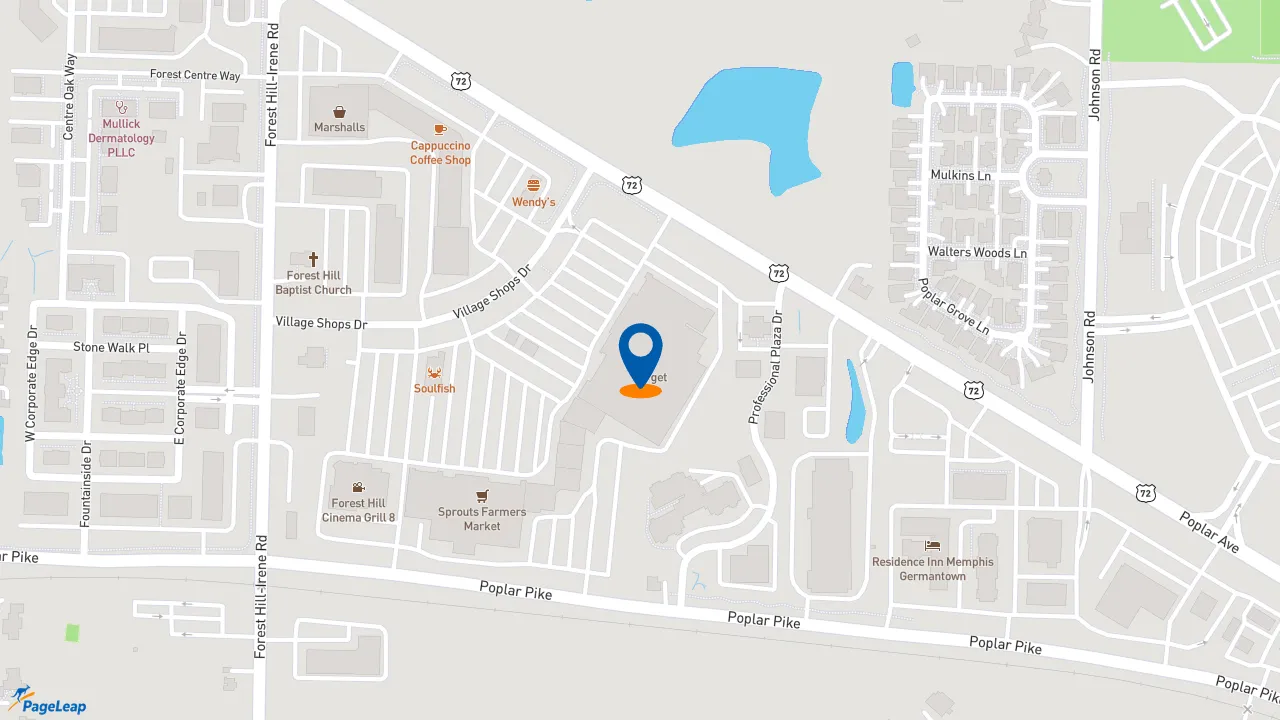 https://pageleap.com map showing location of Starbucks in Germantown.