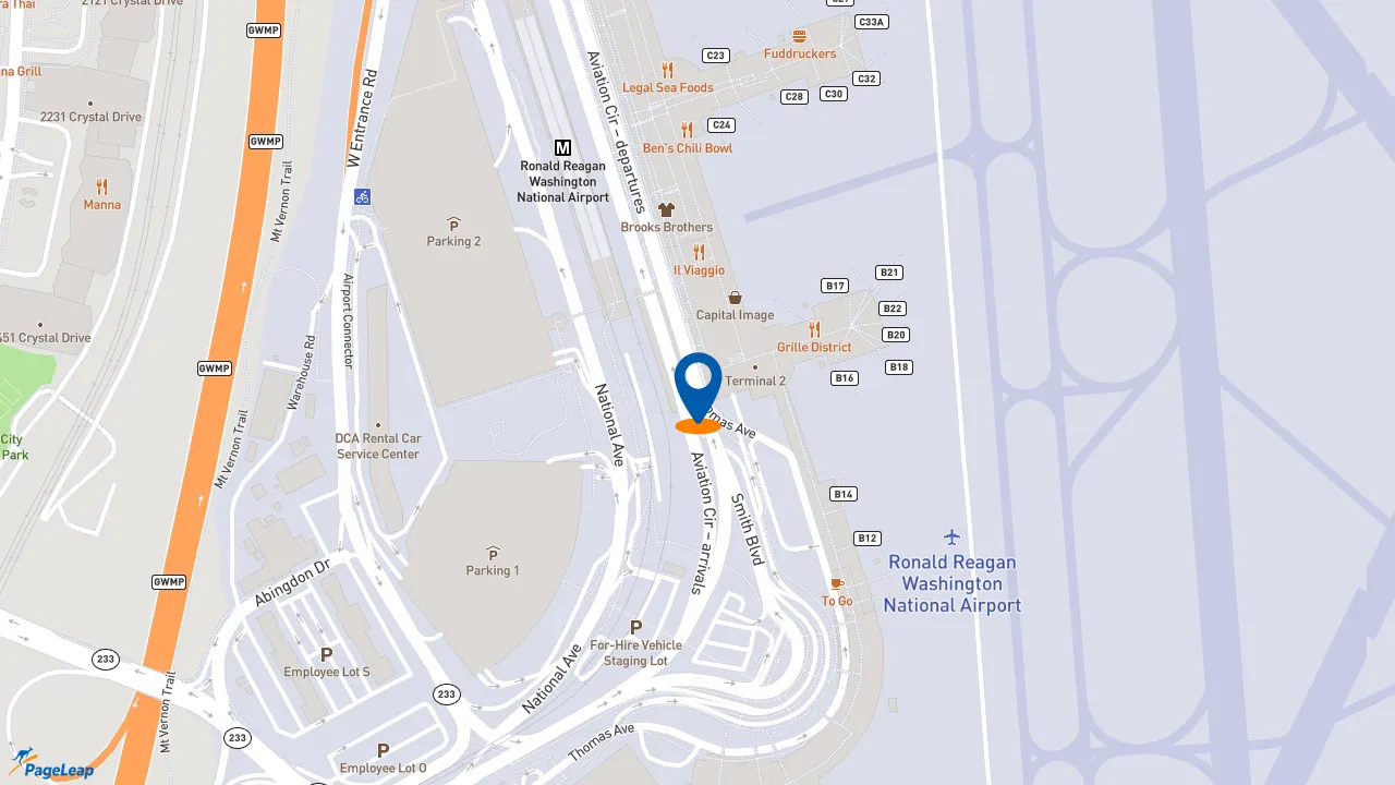 https://pageleap.com map showing location of Starbucks in Arlington.