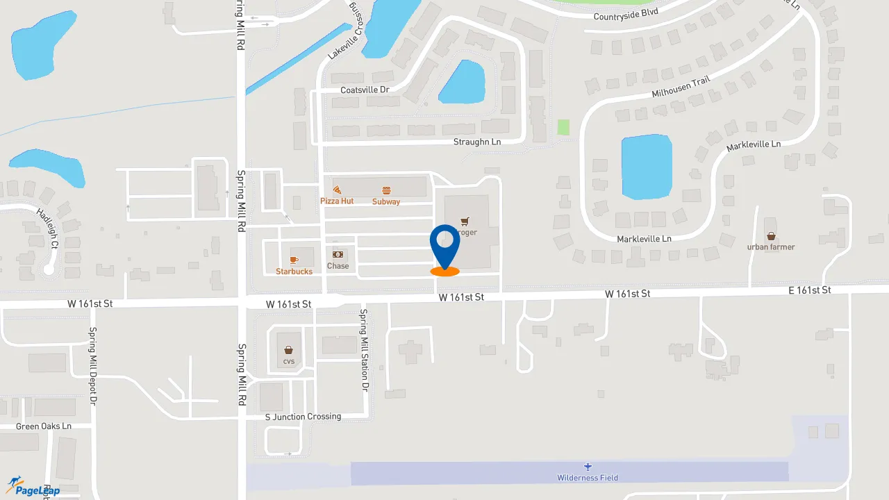 https://pageleap.com map showing location of Starbucks in Westfield.