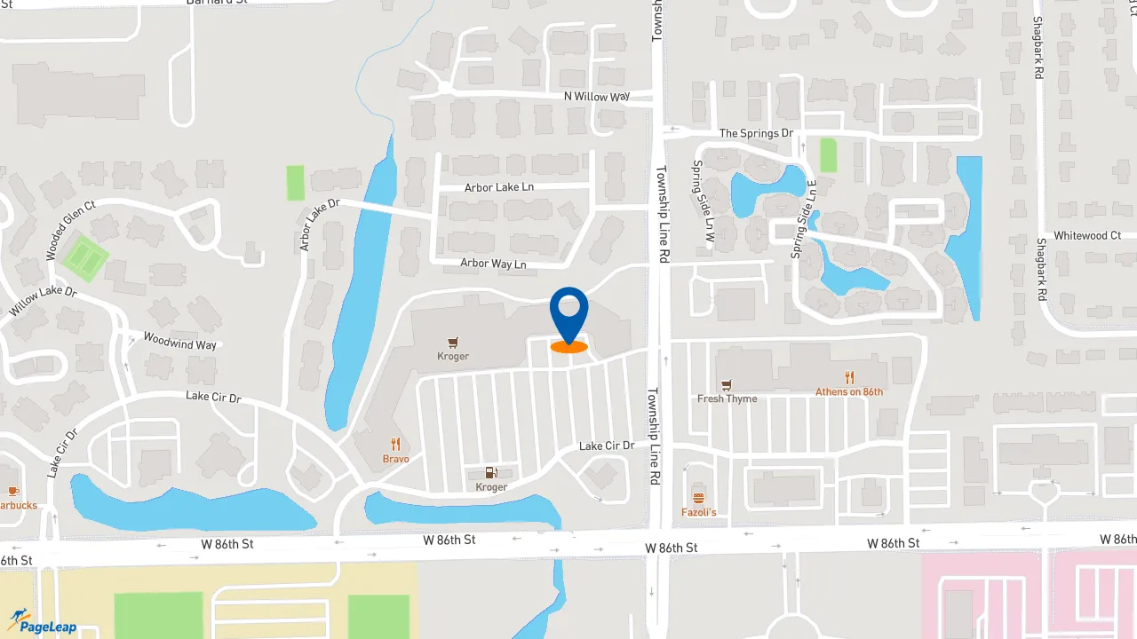 https://pageleap.com map showing location of Steak Escape in Indianapolis.