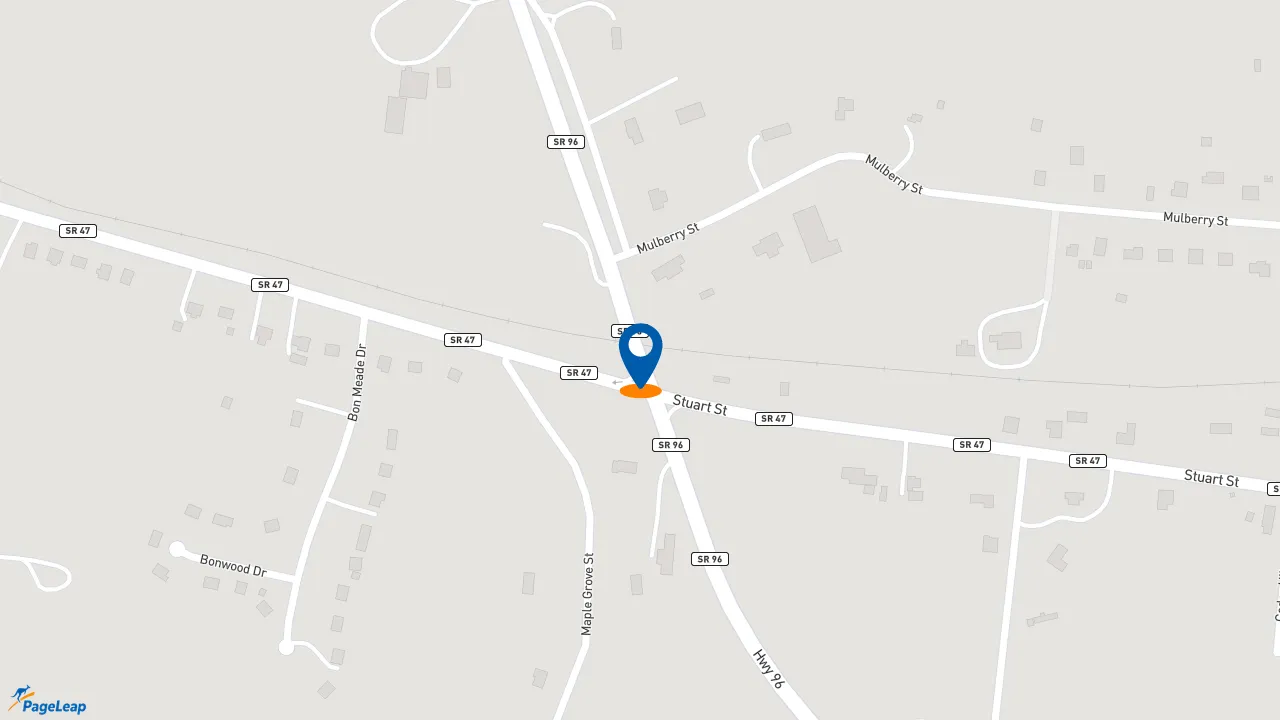 https://pageleap.com map showing location of Subway in Burns.