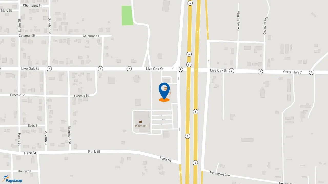 https://pageleap.com map showing location of Subway in Marlin.