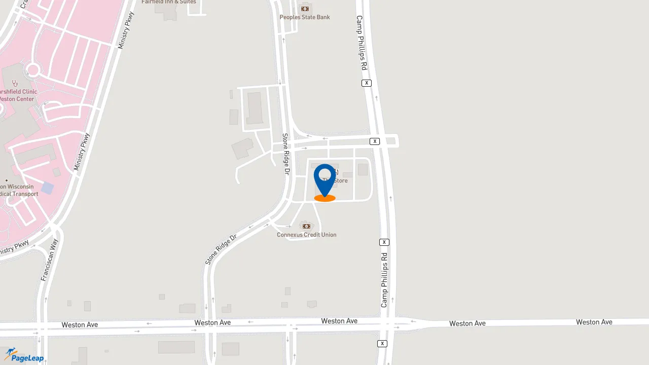 https://pageleap.com map showing location of Subway in Weston.