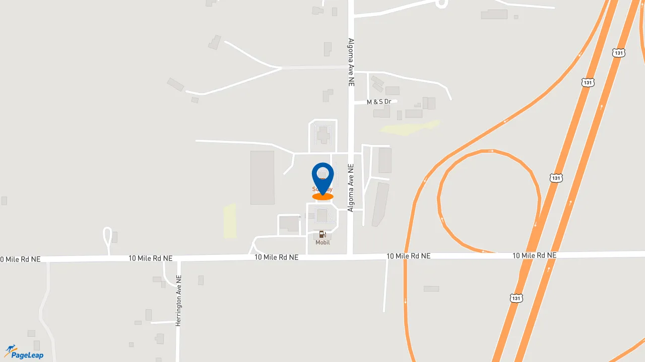 https://pageleap.com map showing location of Subway in Rockford.
