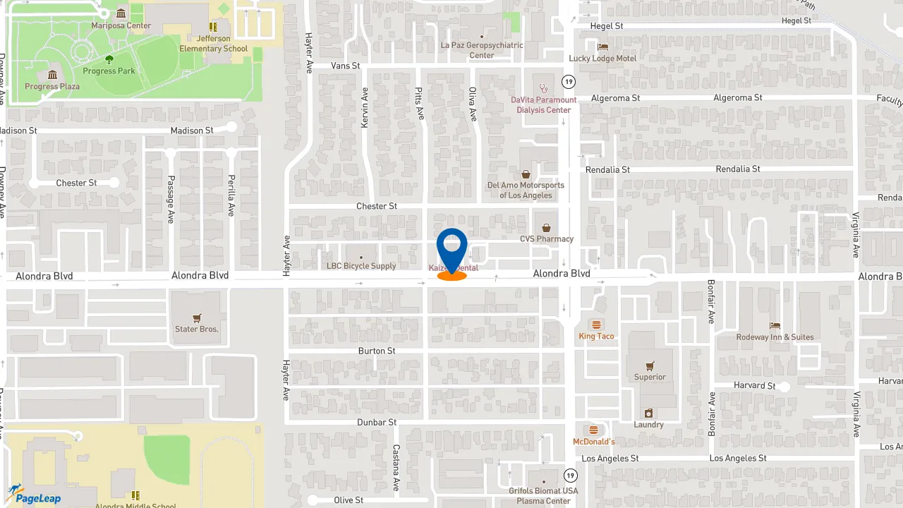 https://pageleap.com map showing location of Subway in Paramount.