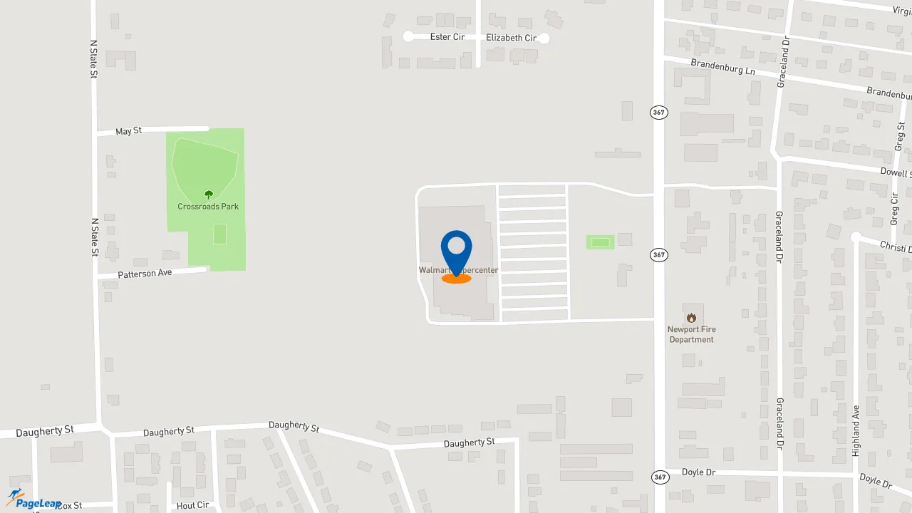 https://pageleap.com map showing location of Subway in Newport.