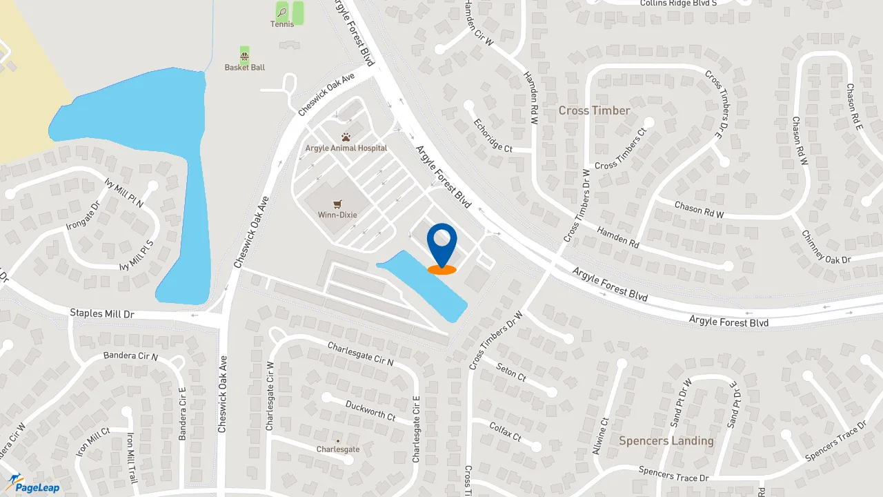 https://pageleap.com map showing location of Subway in Jacksonville.