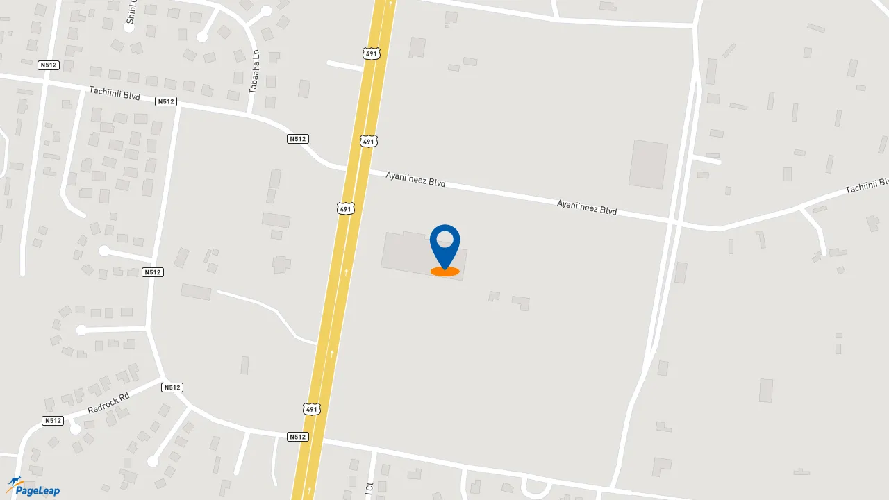 https://pageleap.com map showing location of Subway in Shiprock.
