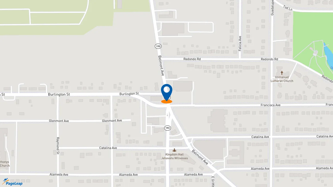 https://pageleap.com map showing location of Subway in Youngstown.