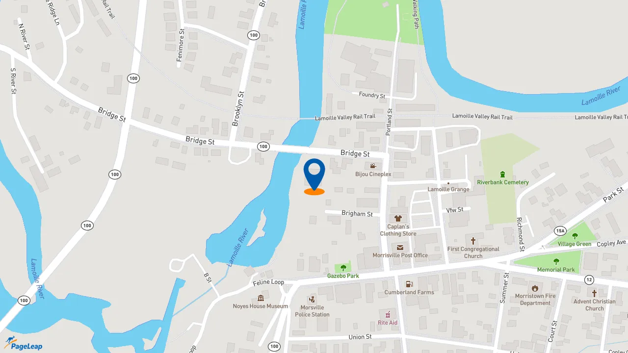 https://pageleap.com map showing location of Subway in Morrisville.