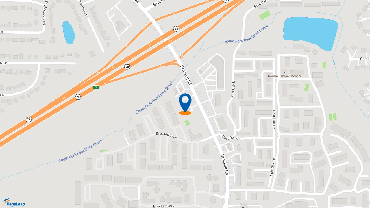 https://pageleap.com map showing location of Subway in Clarkston.