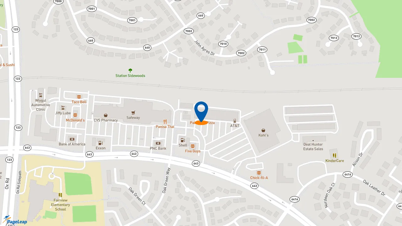 https://pageleap.com map showing location of Subway in Burke.