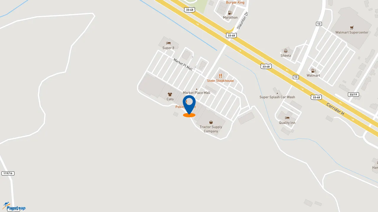 https://pageleap.com map showing location of Subway in Weston.
