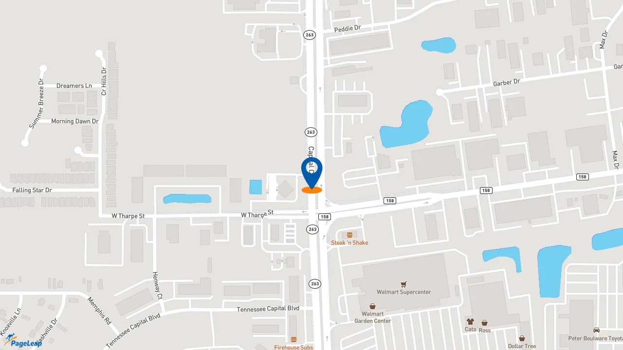 https://pageleap.com map showing location of Subway in Tallahassee.