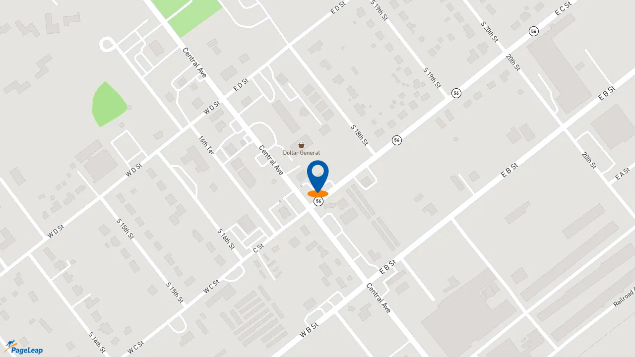 https://pageleap.com map showing location of Subway in Butner.