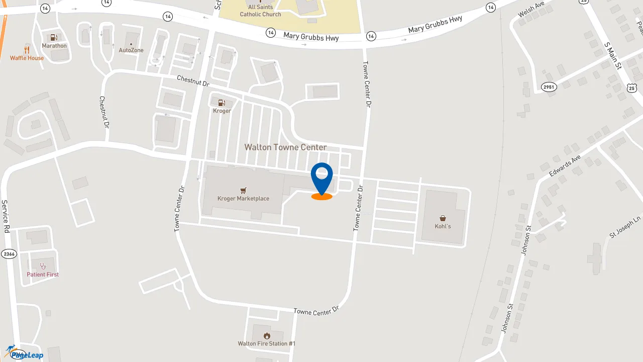 https://pageleap.com map showing location of Subway in Walton.
