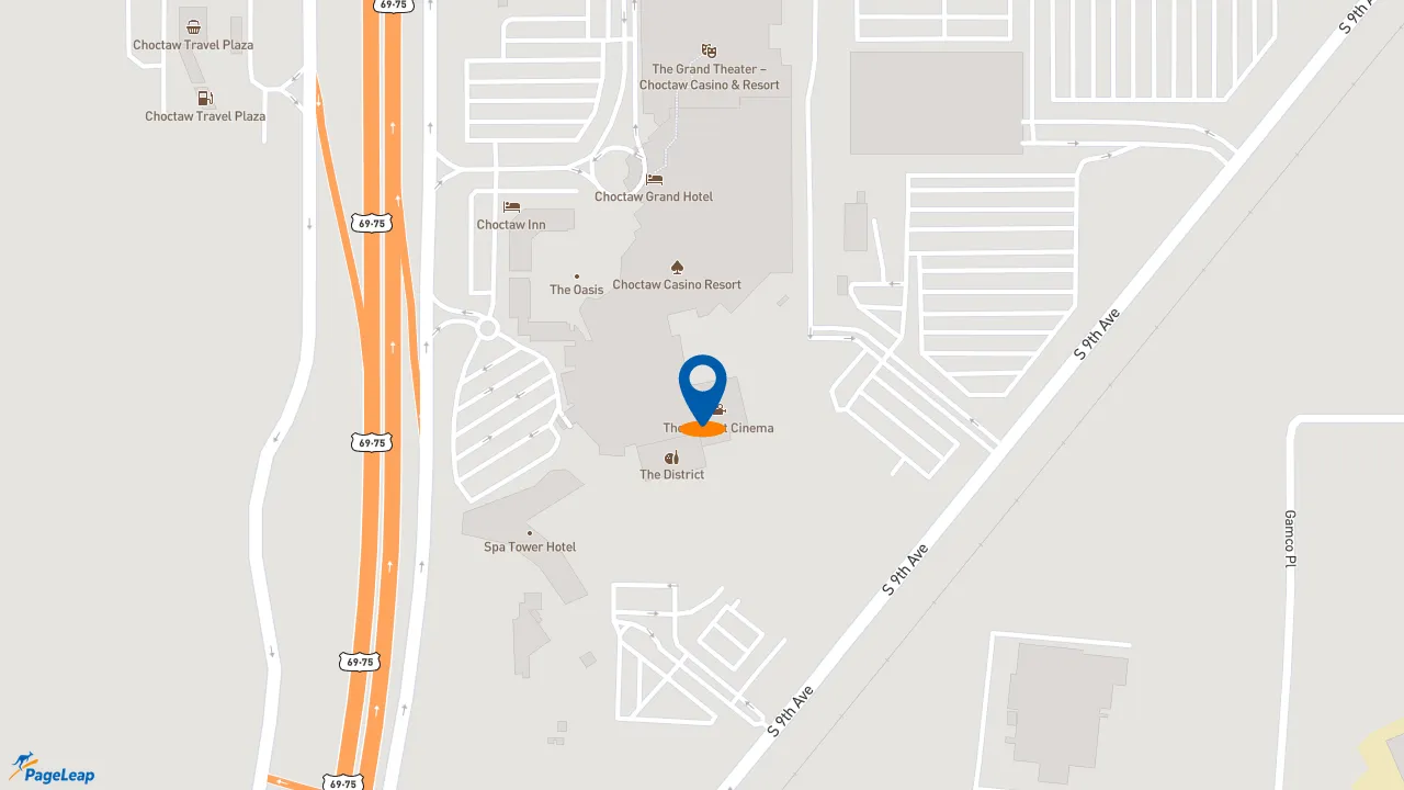 https://pageleap.com map showing location of Subway in Durant.