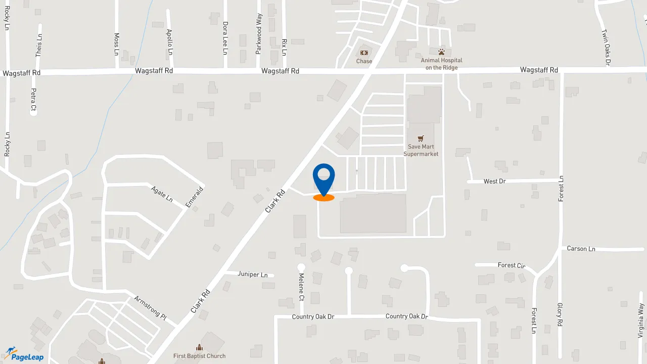 https://pageleap.com map showing location of Subway in Paradise.