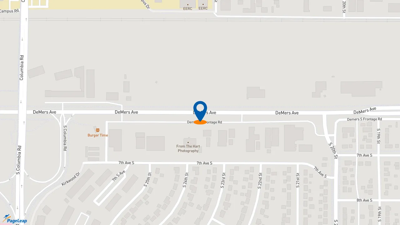 https://pageleap.com map showing location of Subway - Closed in Grand Forks.