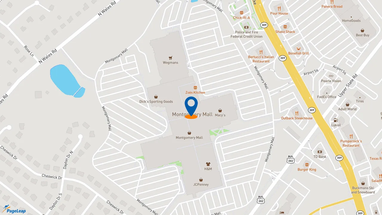 https://pageleap.com map showing location of Subway - Closed in North Wales.