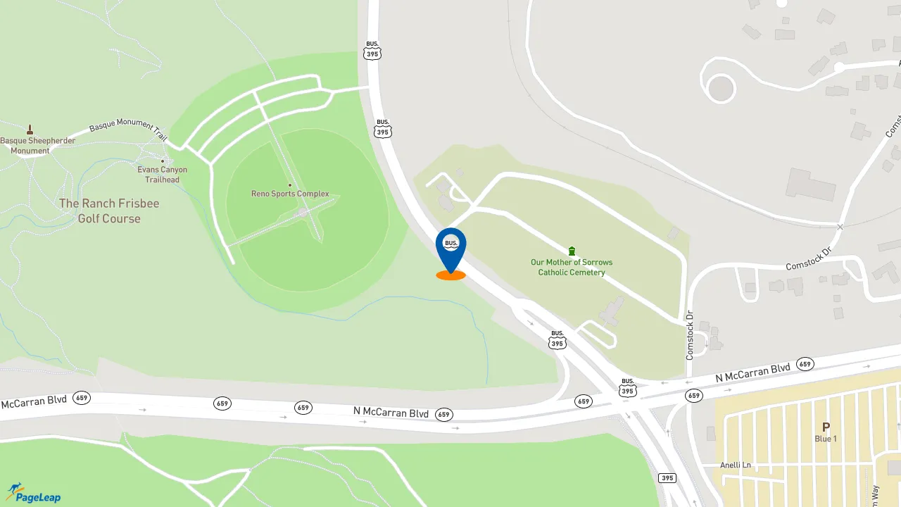 https://pageleap.com map showing location of Subway - Closed in Reno.