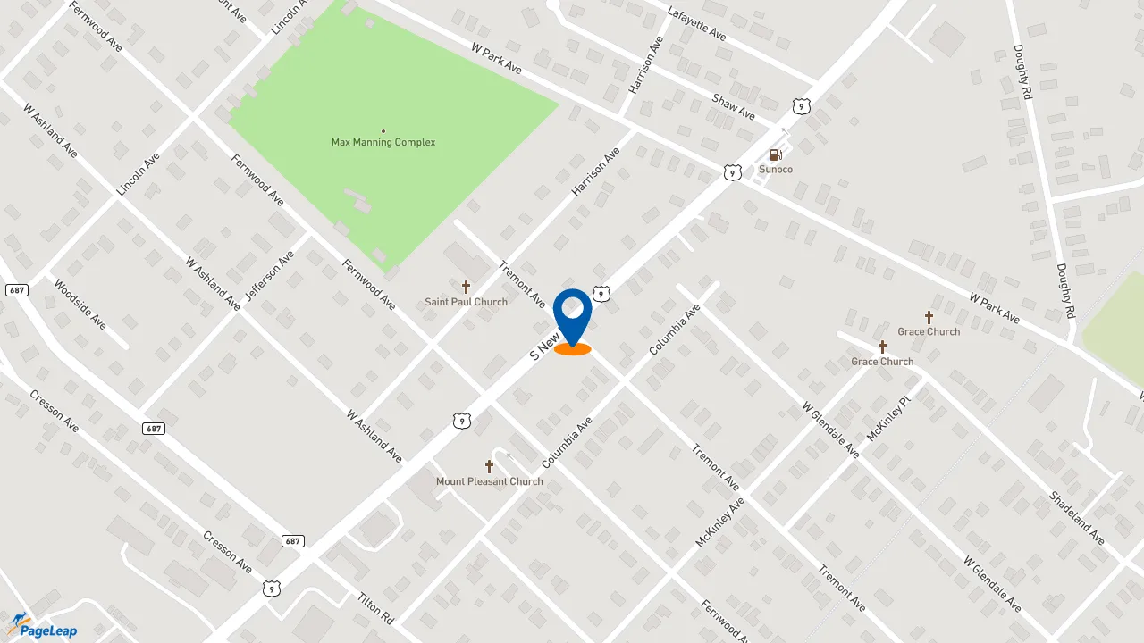 https://pageleap.com map showing location of Subway - Closed in Pleasantville.