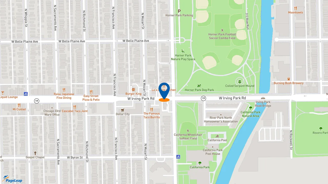 https://pageleap.com map showing location of Subway - Closed in Chicago.