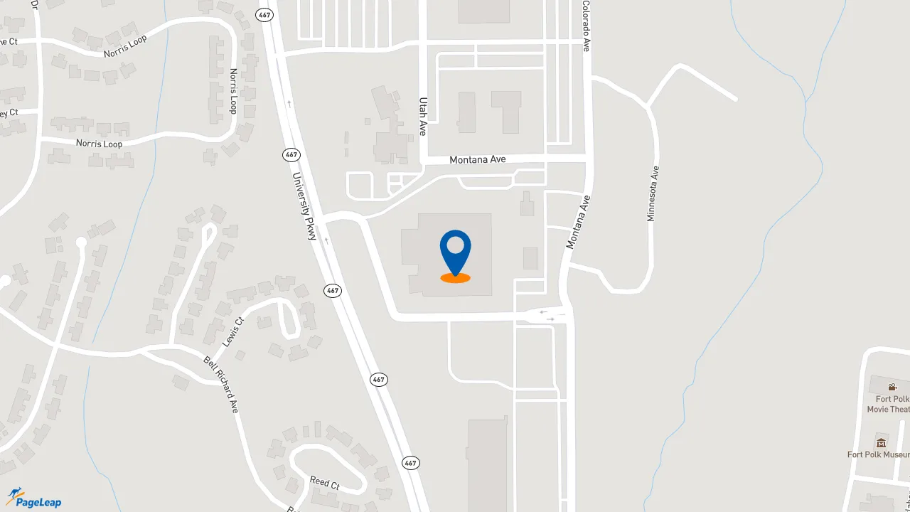 https://pageleap.com map showing location of Subway in Fort Johnson South.