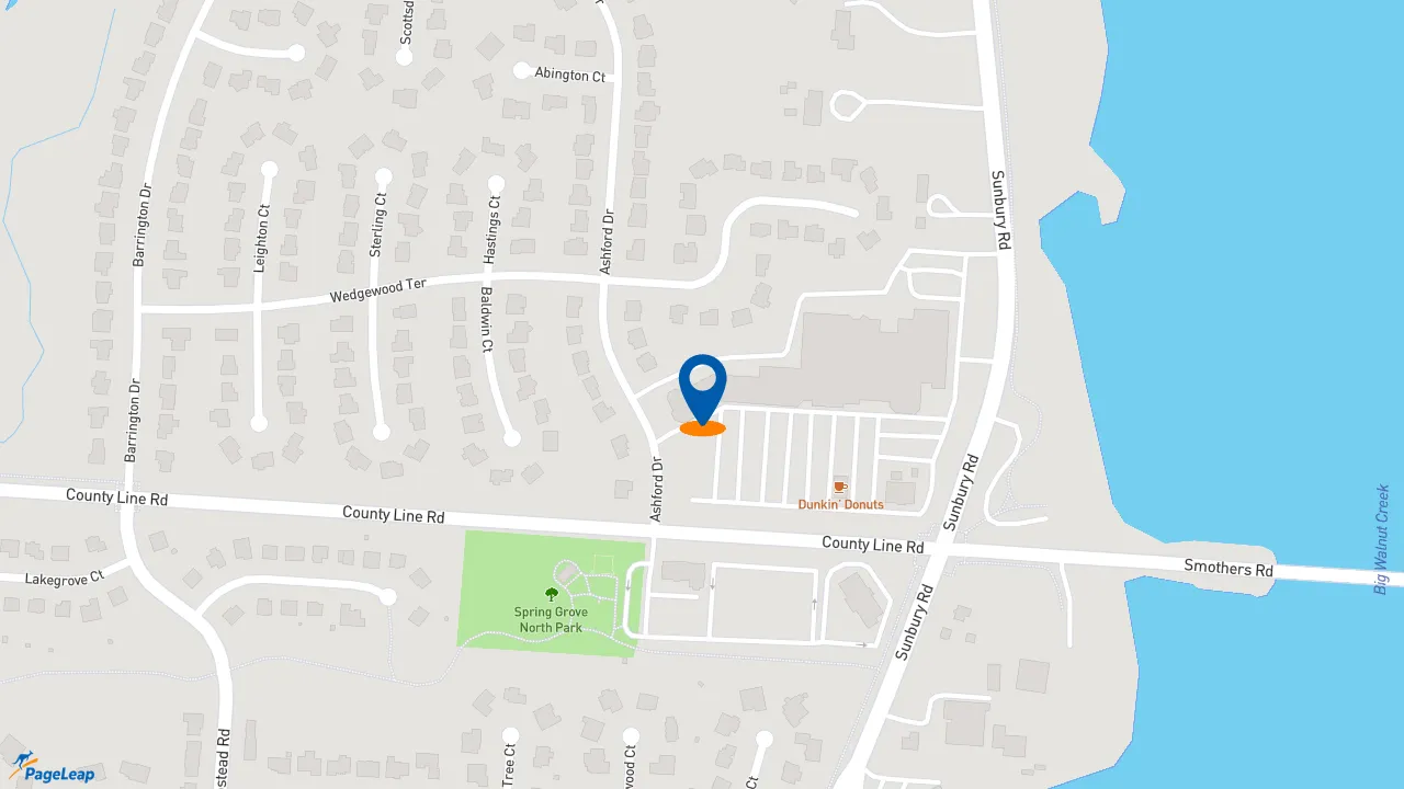 https://pageleap.com map showing location of Subway in Westerville.