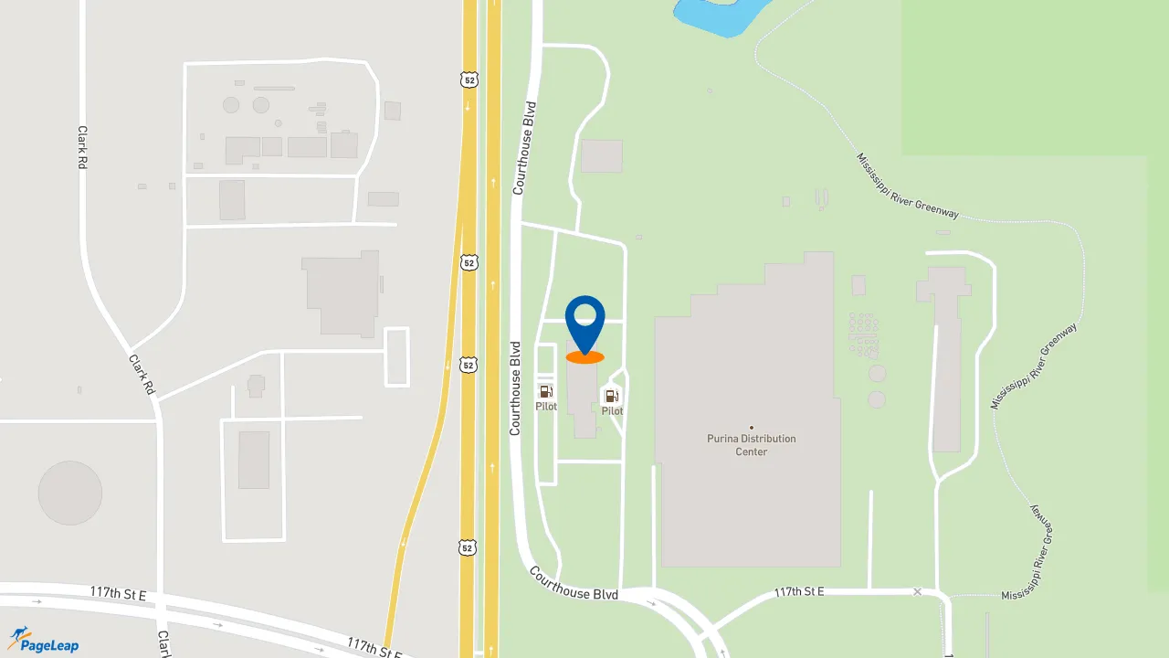 https://pageleap.com map showing location of Subway in Inver Grove Heights.