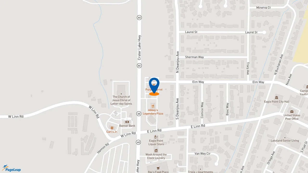 https://pageleap.com map showing location of Subway in Eagle Point.