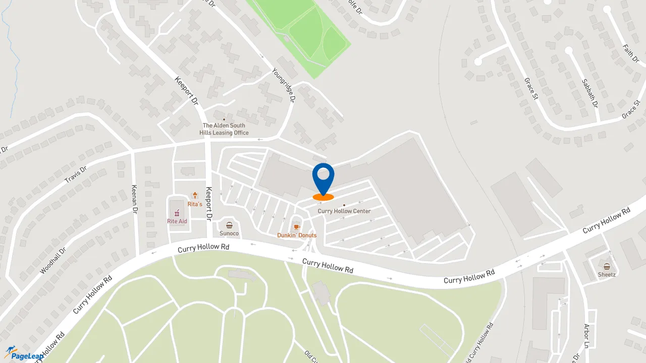 https://pageleap.com map showing location of Subway in Pleasant Hills.