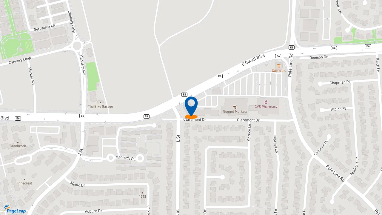 https://pageleap.com map showing location of Subway in Davis.