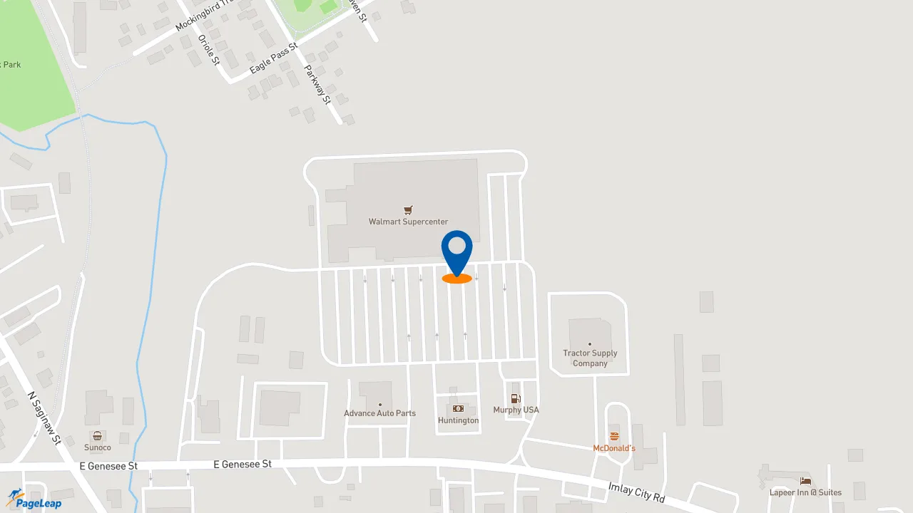 https://pageleap.com map showing location of Subway in Lapeer.